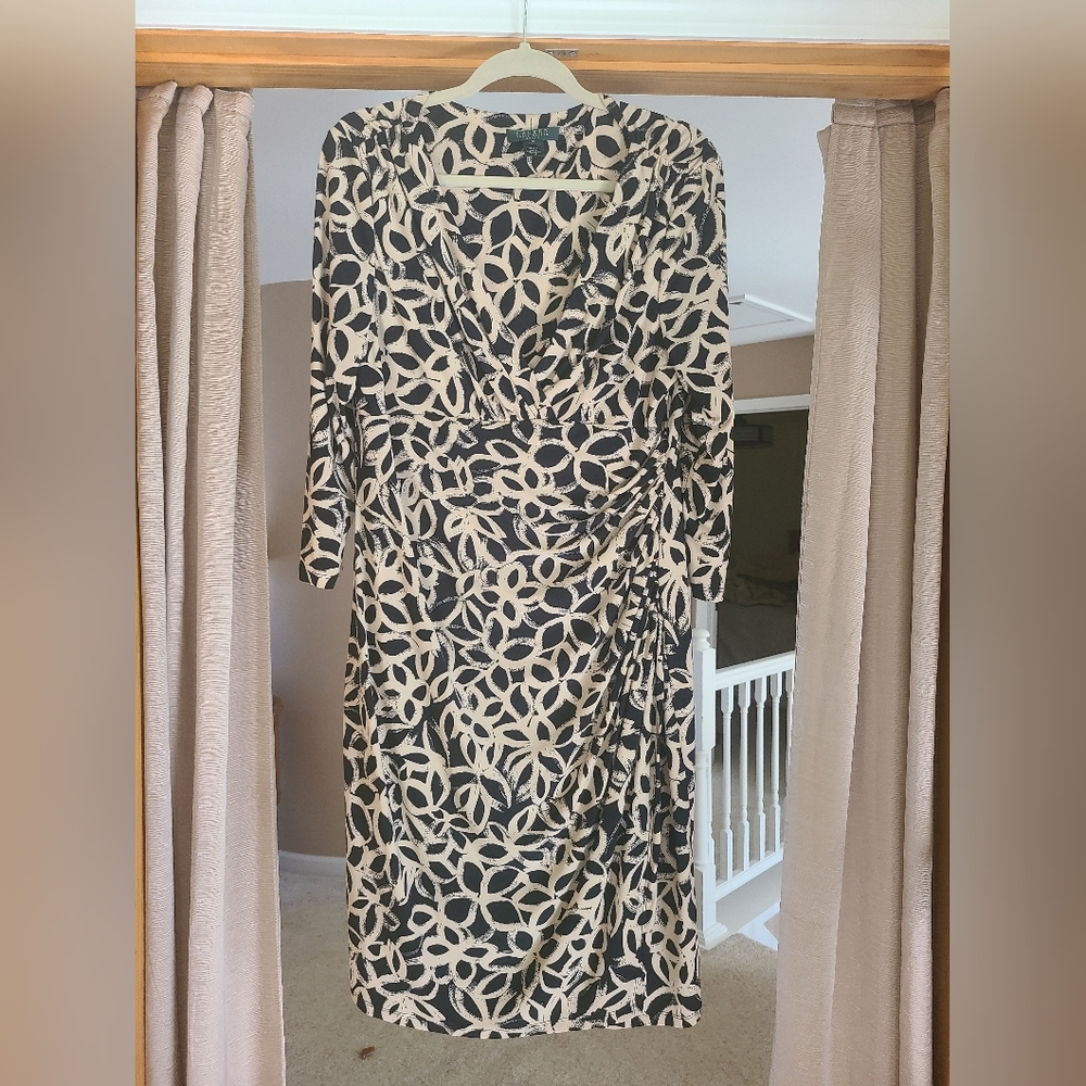 Lauren 3/4 sleeve jersey dress.